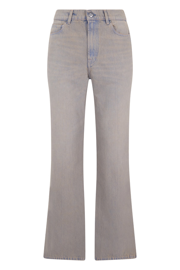 Denim Flared Trousers