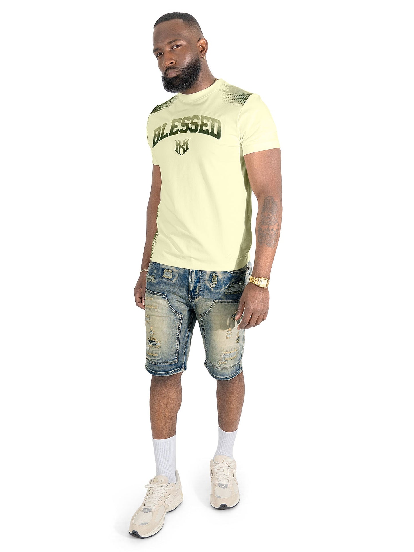 Jersey Shirt | M261 Bendito Blessed Tee - Natural