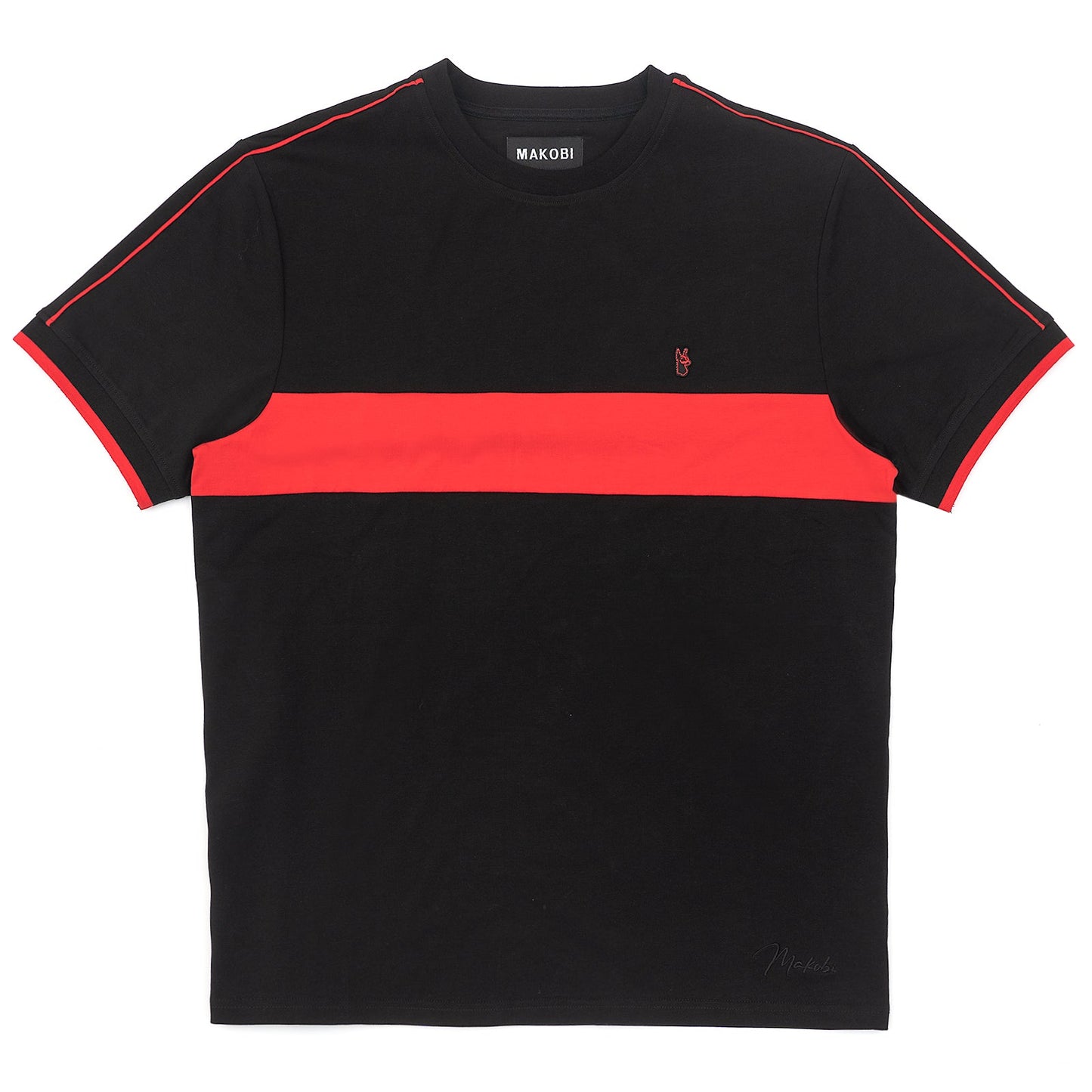M301 Makobi Ricci Core Tee - Black.Red