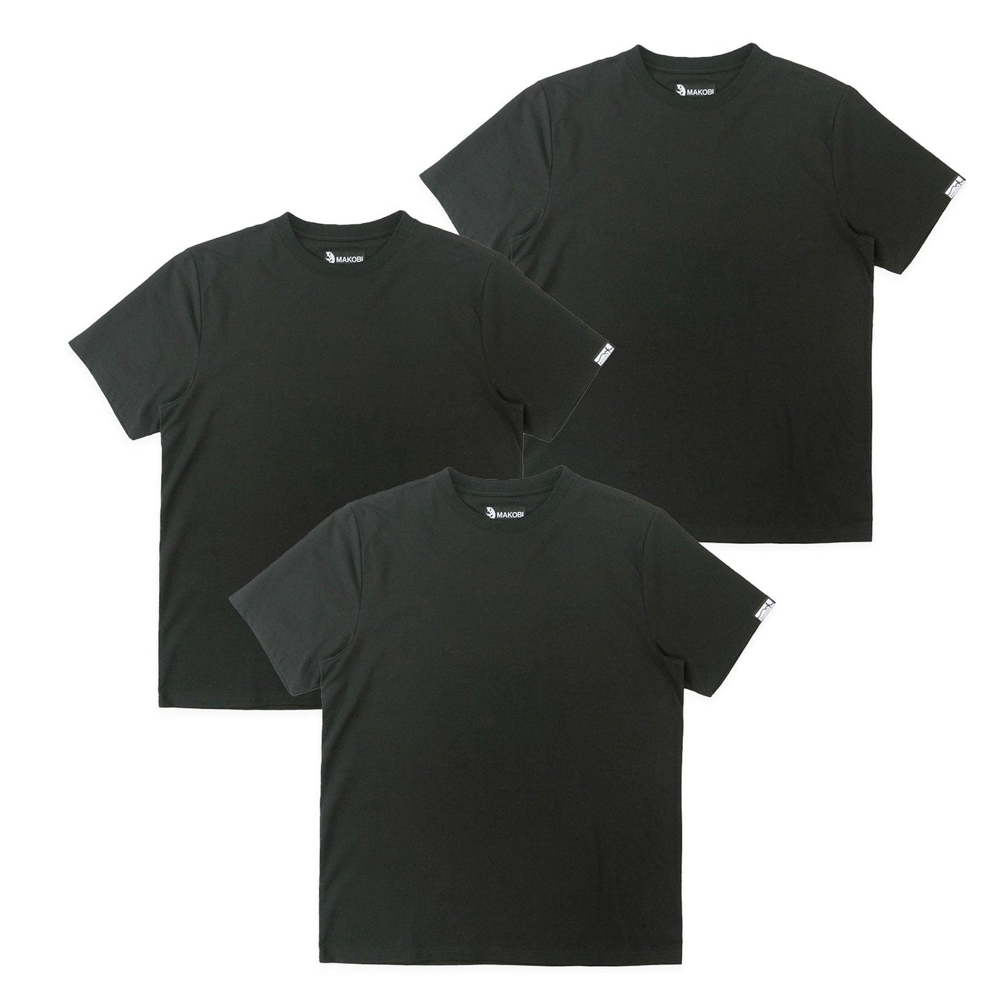 TEES | M303 Makobi Essentials Bundle of 3 - Black
