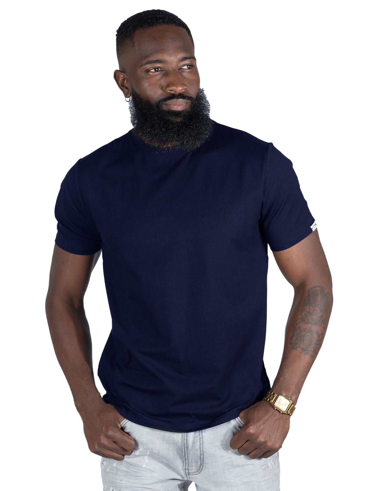 M303 Essential Crewneck Tee - Navy