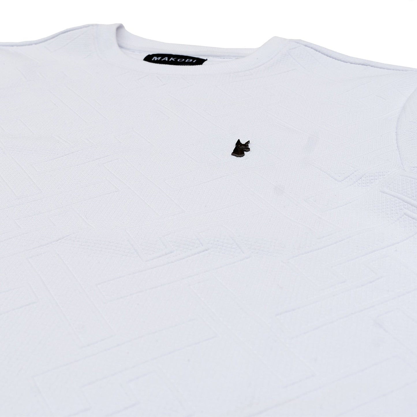 M363 Bianchi Jacquard Tee - White