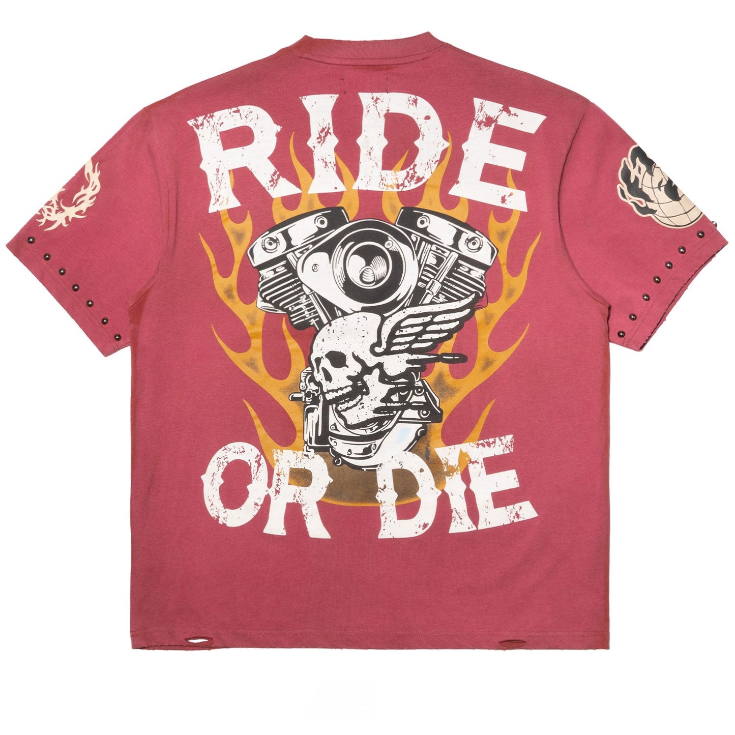 M382 Live Fast T-shirt - Burgundy