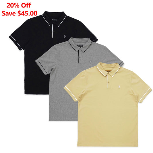 Tee | M383 Luciano Polo Shirt Set of 3