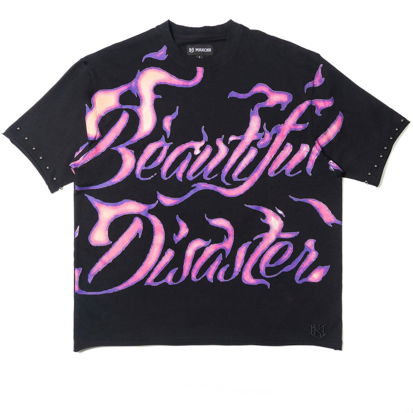 Jersey Shirt | M391 Beautiful Disaster Boxed Tee - Black