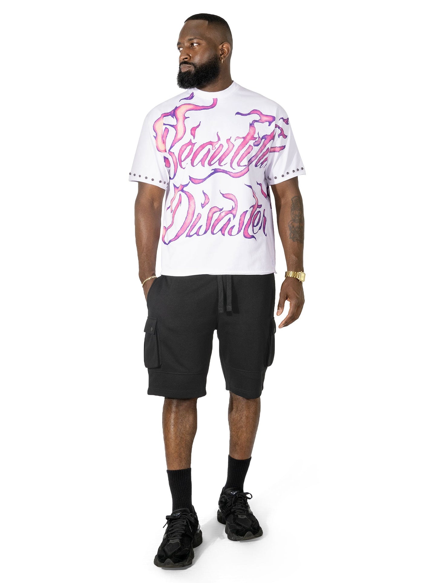 Cross Arrow Heart T-shirt - White