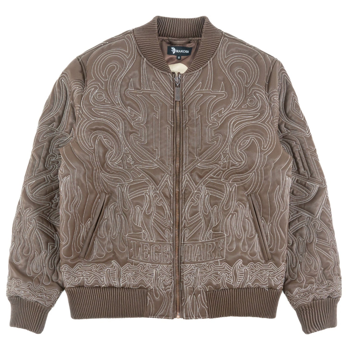 Jacket| M4108 Bianco Bomber Jacket - Brown