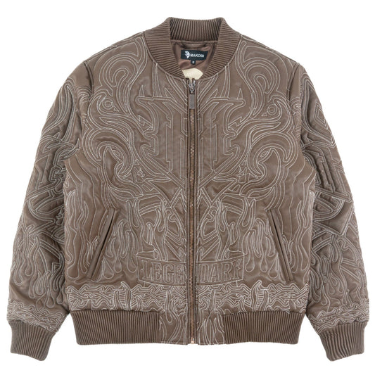 Jacket| M4108 Bianco Bomber Jacket - Brown