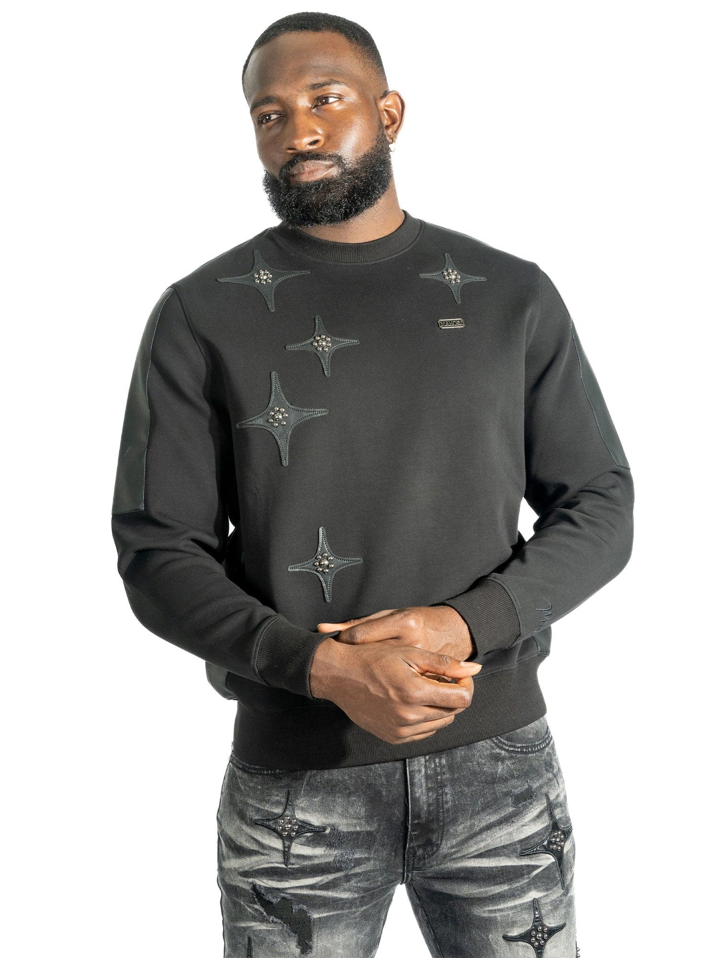 Sweatshirt|M4118 Bottega Crewneck - Black