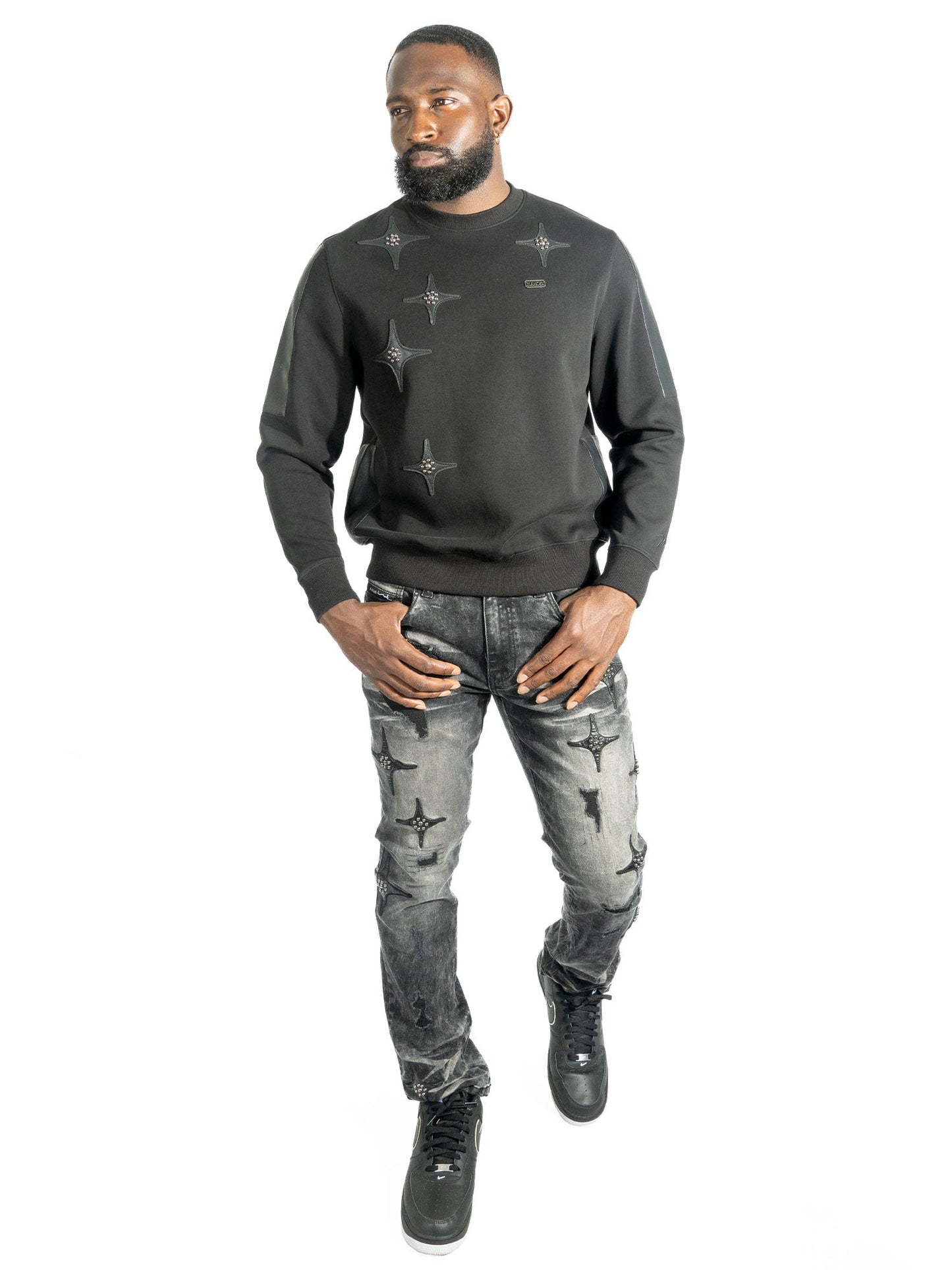 Sweatshirt|M4118 Bottega Crewneck - Black