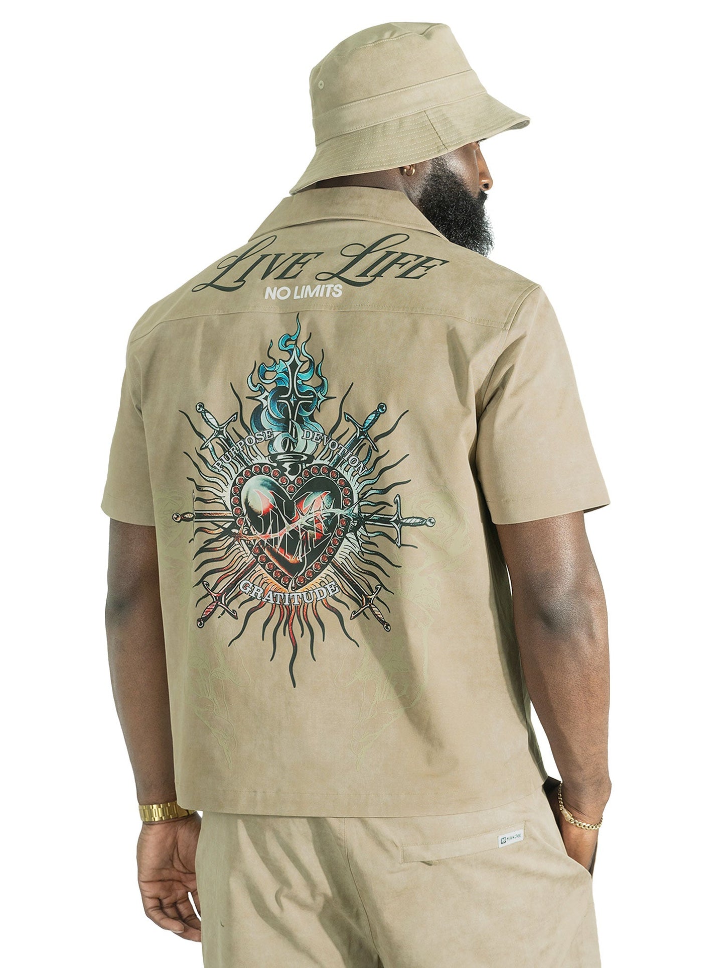 Set | M414 Vivere Twill Short Set - Khaki