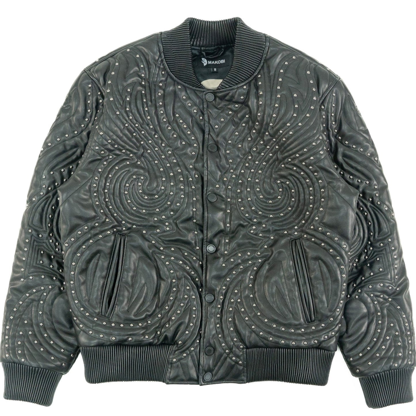 Jacket| M4208 Lorenzo Vegan Leather Jacket- Black