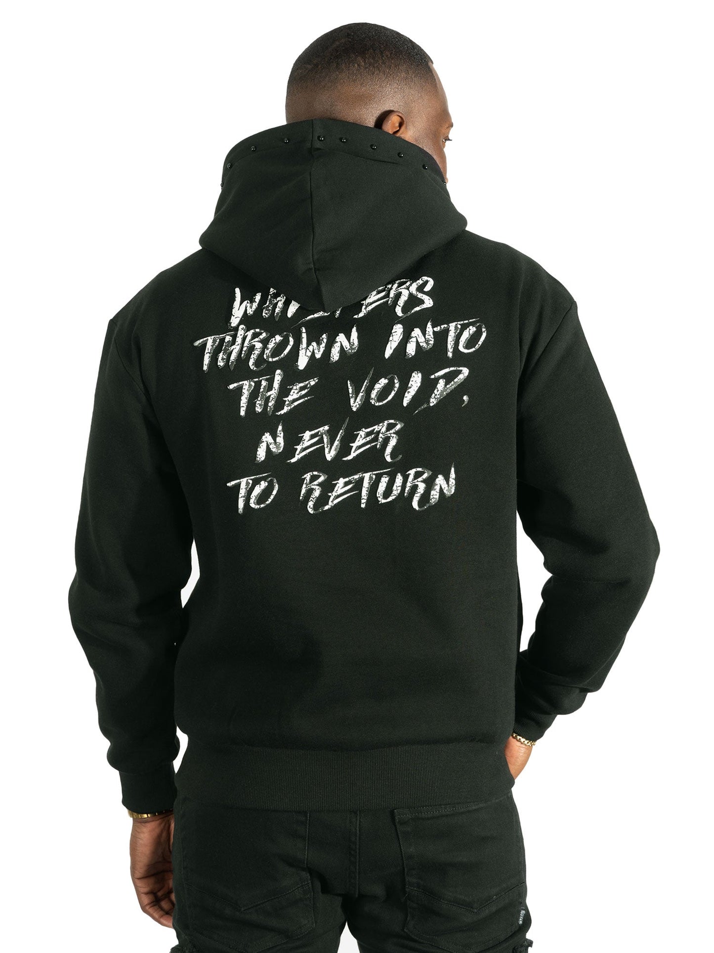 Fleece Hoodie | M4225 Rosario pull Over - Black