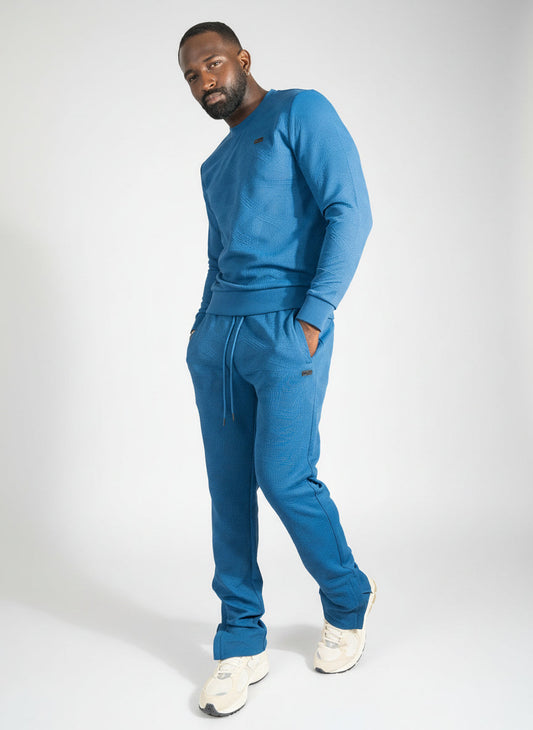 Set | M4247 Bernardi Crewneck Set - Blue