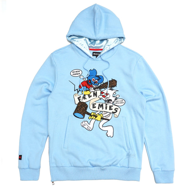 M4261 Frenemies Fleece Hoodie - Blue