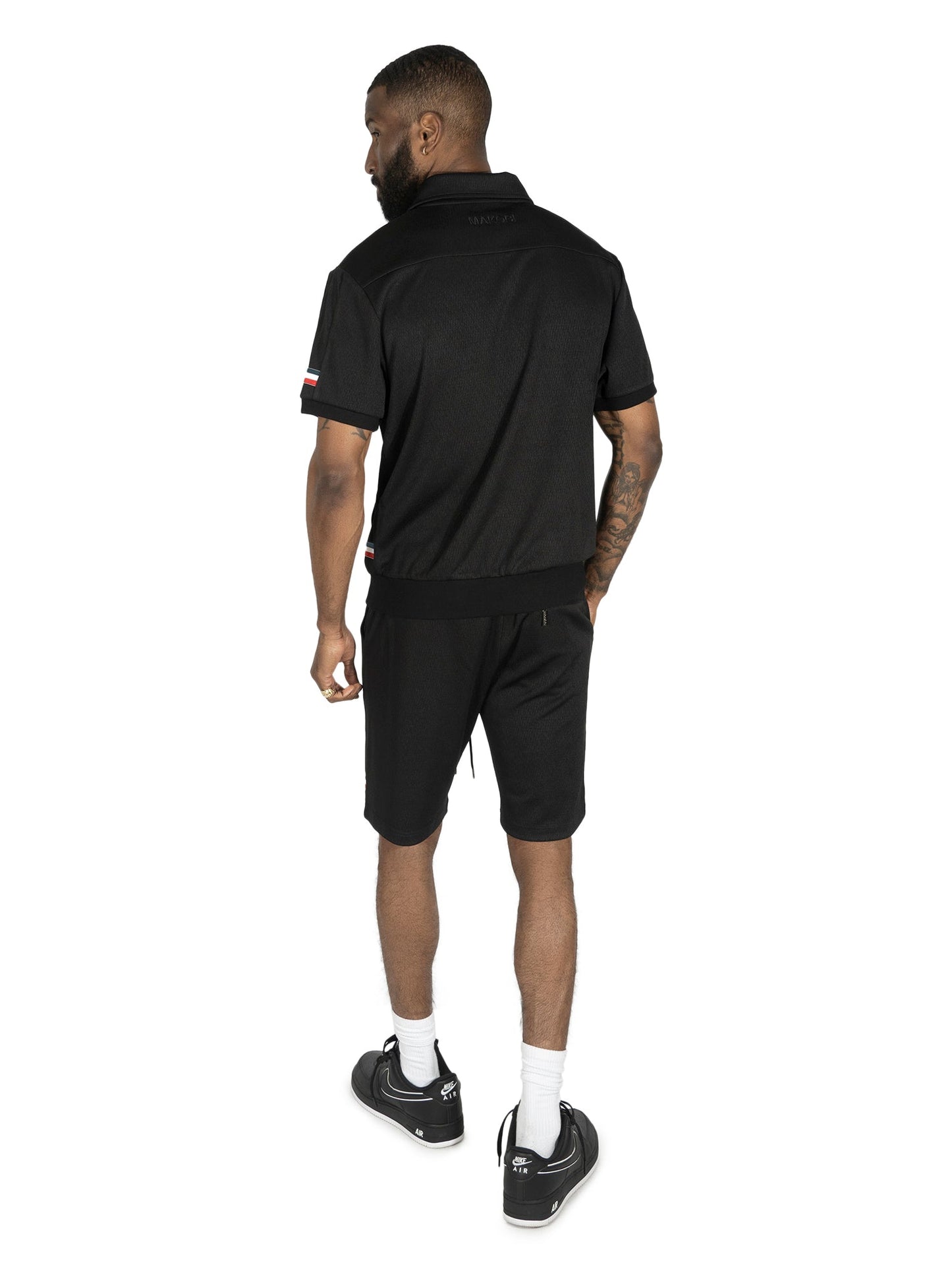 M428 Moreli Knit Short Sets - Black