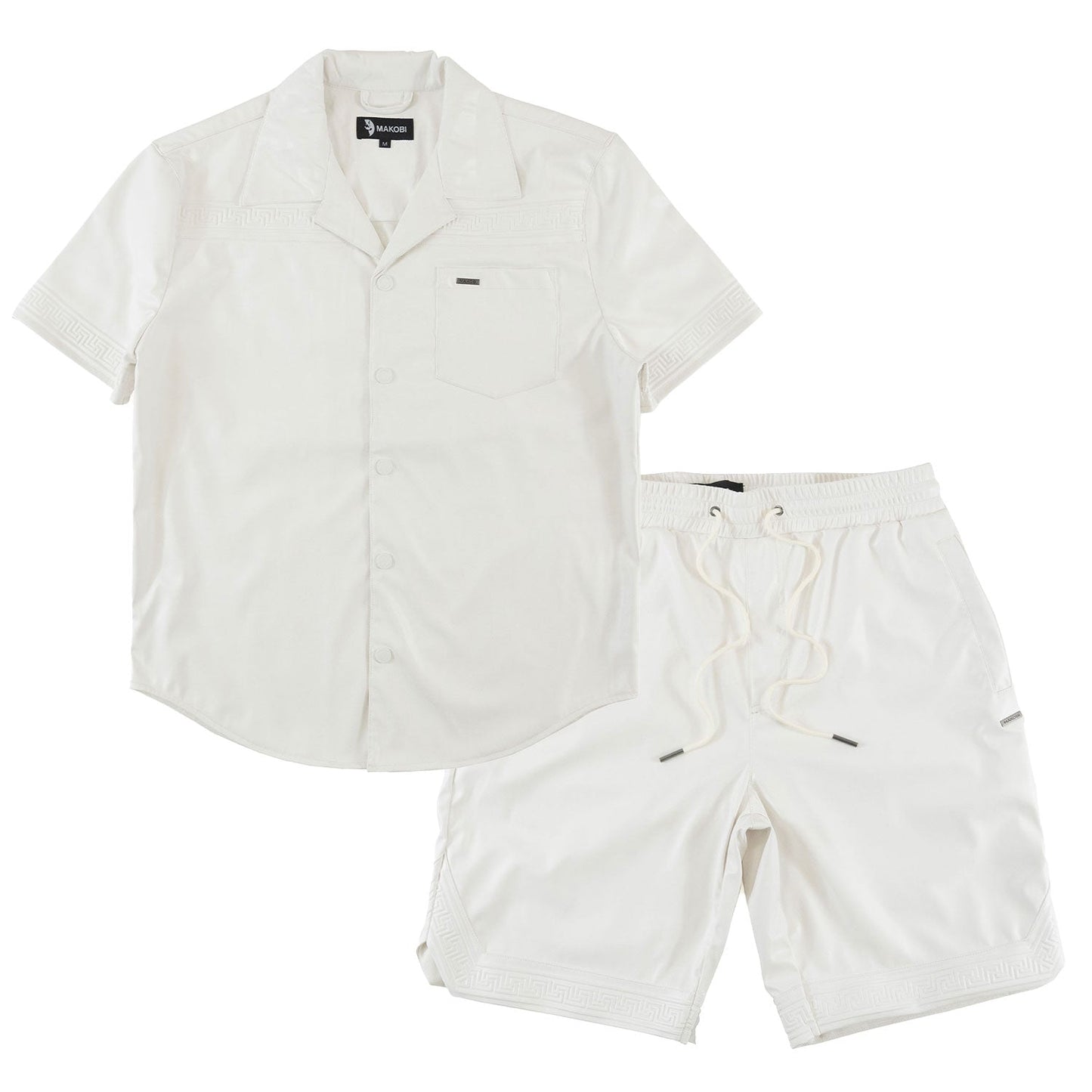 M429 Bellucci Vegan Leather Shirt - White