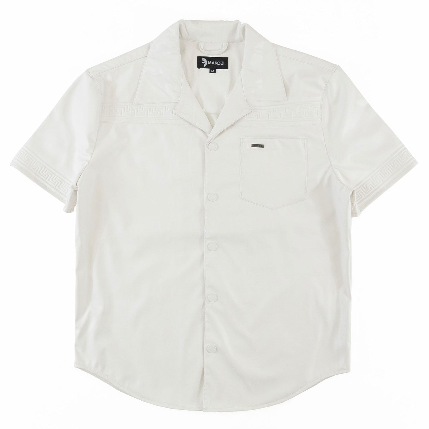 M429 Bellucci Vegan Leather Shirt - White