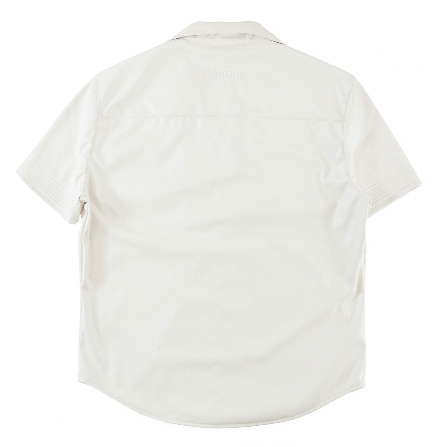 M429 Bellucci Vegan Leather Shirt - White