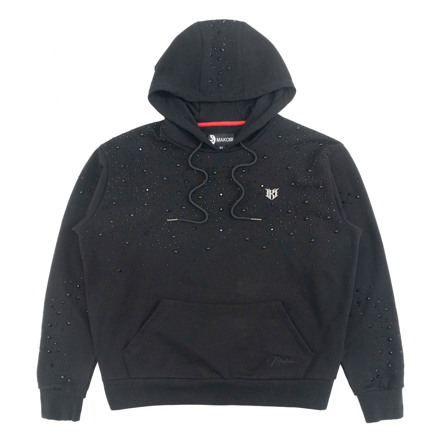 Fleece Hoodie | M4343  Romani Pull Over - Black