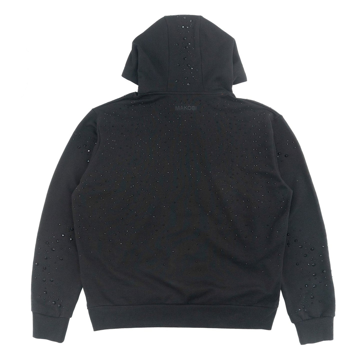 Fleece Hoodie | M4343  Romani Pull Over - Black