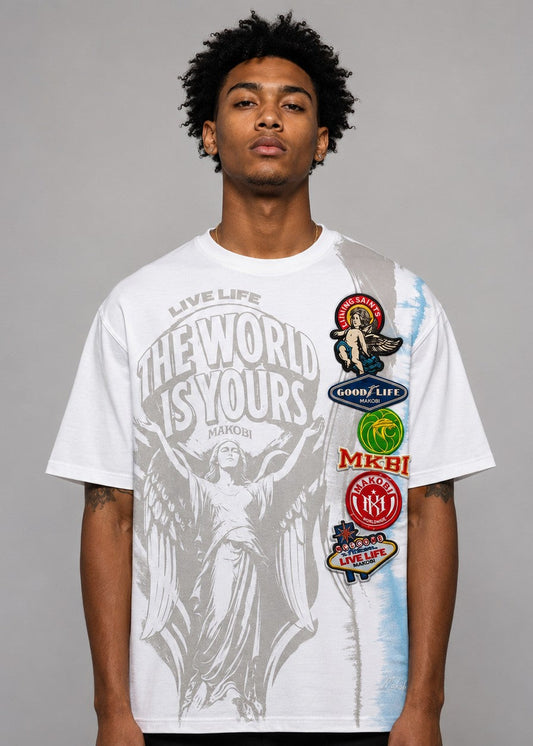 M441 Mondo Oversized Tee  - White (NOT SOLD SEPARATELY - Add 941 Mondo Shorts to your Cart)