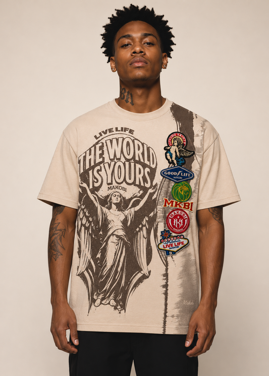 M441 Mondo Oversized Tee  - Khaki (NOT SOLD SEPARATELY - Add 941 Mondo Shorts to your Cart)