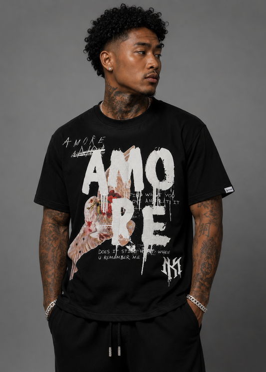 M451  Amore T-shirt - Black (NOT SOLD SEPARATELY - Add M651 Shorts to your Cart)