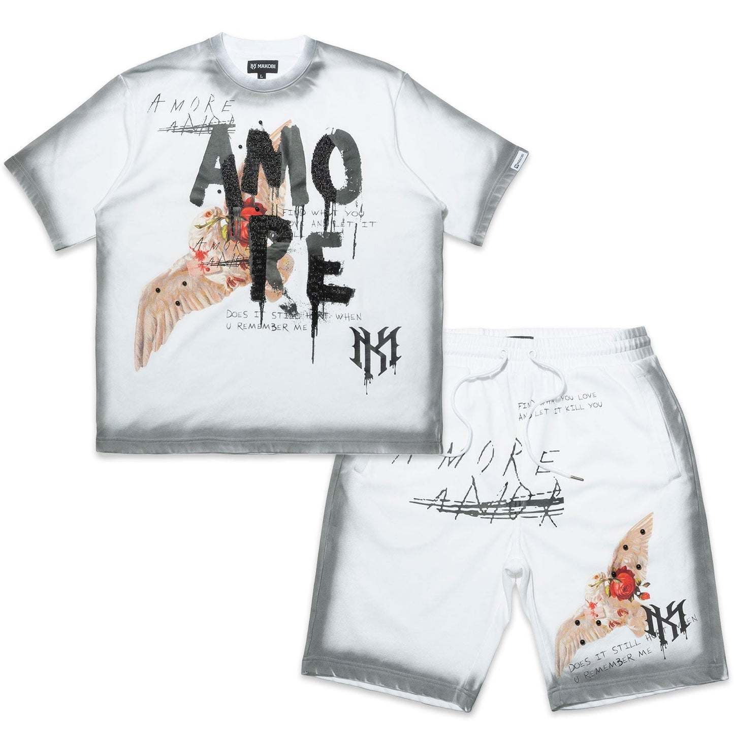 M451 Amore T-shirt - White (NOT SOLD SEPARATELY - Add M651 Shorts to your Cart)
