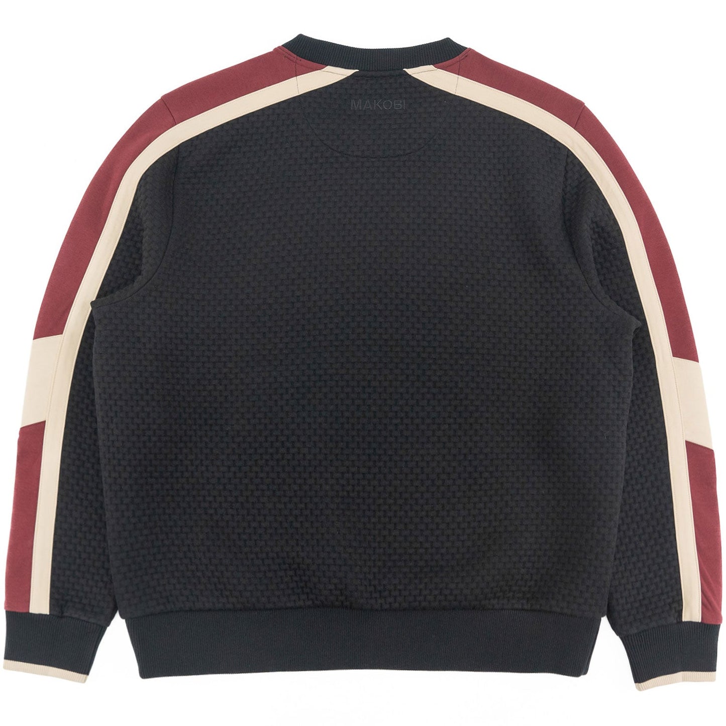 Sweatshirt | M4555 Lorenzo Jacquard Crewneck - Black