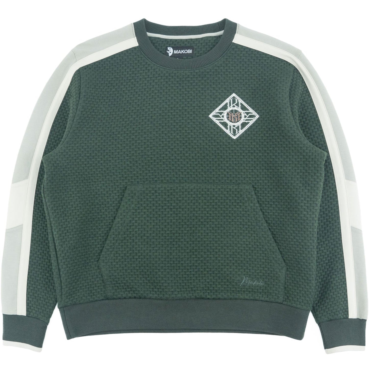 Sweatshirt | M4555 Lorenzo Jacquard Crewneck - Green