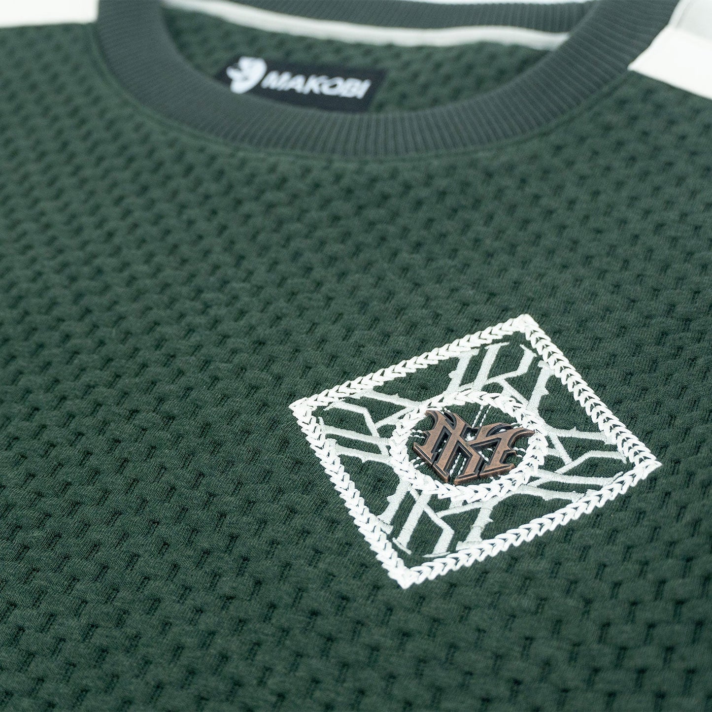 Sweatshirt | M4555 Lorenzo Jacquard Crewneck - Green