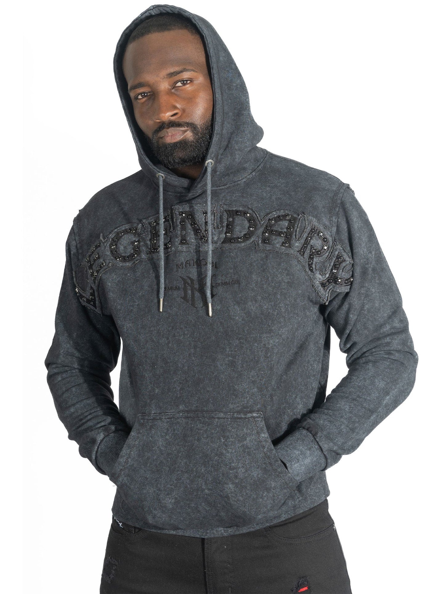 Hoodie | M4557 Sartoni Pull Over - Black
