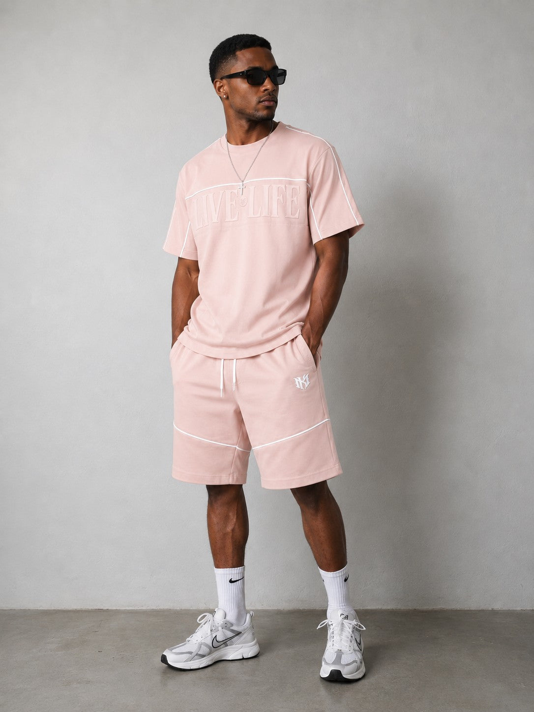 M459 Live Life T-shirt - Pink