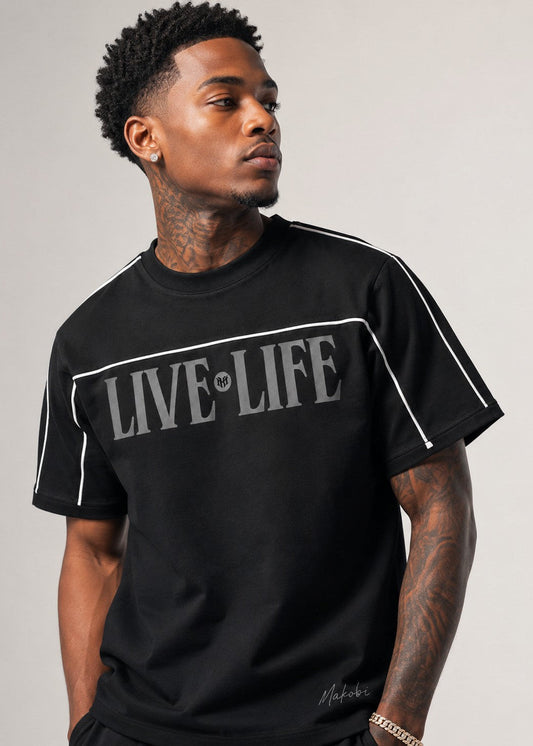 M459 Live Life T-shirt - Black