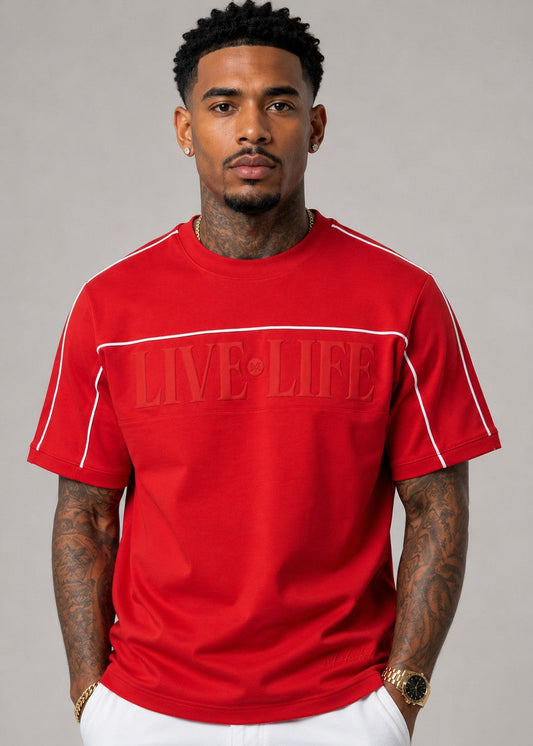 M459 Live Life T-shirt - Red