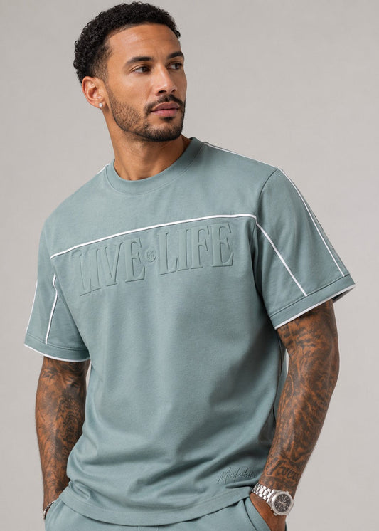 M459 Live Life T-shirt - Teal