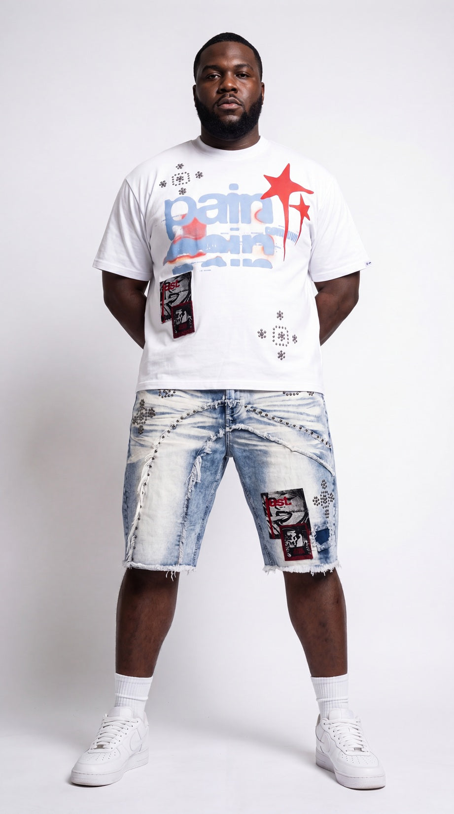 M671 Dolore Pain Denim Shorts - Light Wash (NOT SOLD SEPARATELY - Add M471 to your Cart)