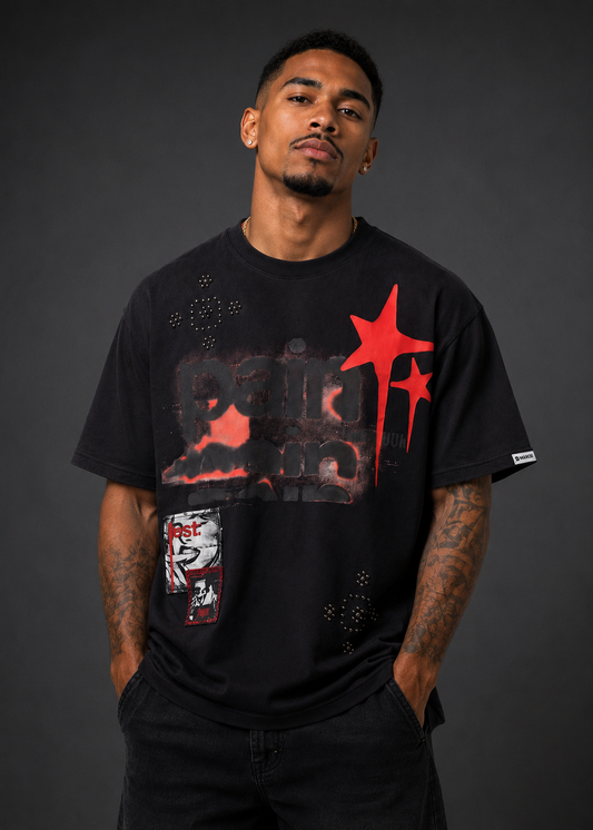 M471 Dolore Pain Oversized Tee  - Black (NOT SOLD SEPARATELY - Add M671 Shorts to your Cart)