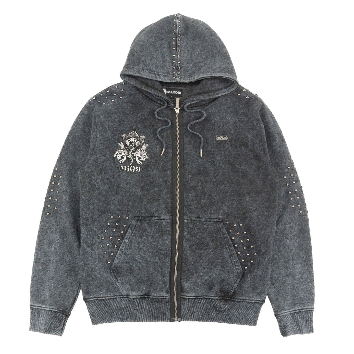 Hoodie | M5345 Bianco Zip Up - Black