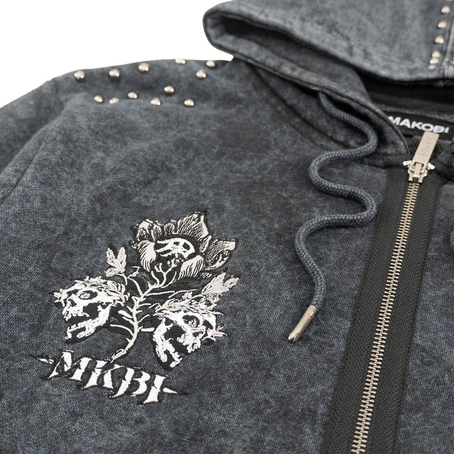 Hoodie | M5345 Bianco Zip Up - Black