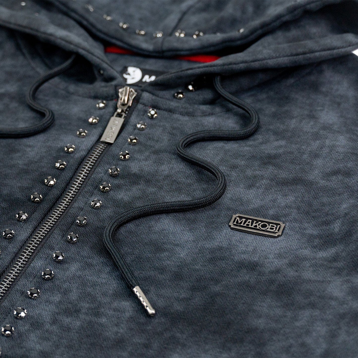 Set | M5455 Lorenzino Zip-Up Hoodie Set - Black