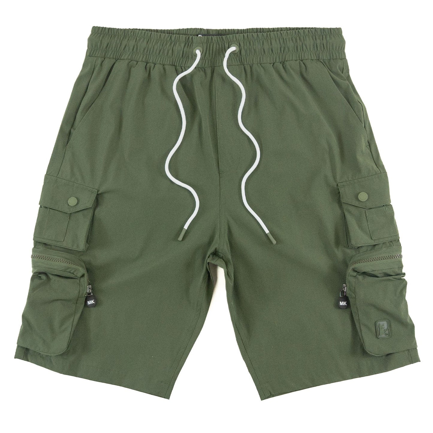 M633 Colton Nylon Spandex Cargo Shorts - Dark Olive