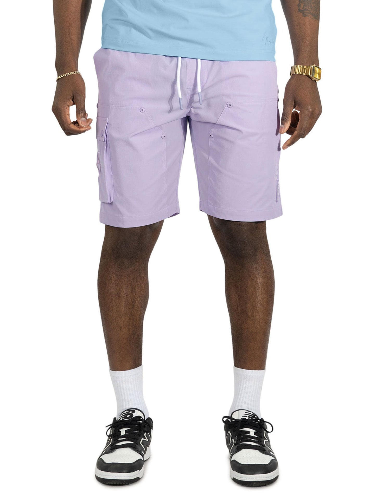 Nylon Shorts| M634 Adorni Shorts - Lavender