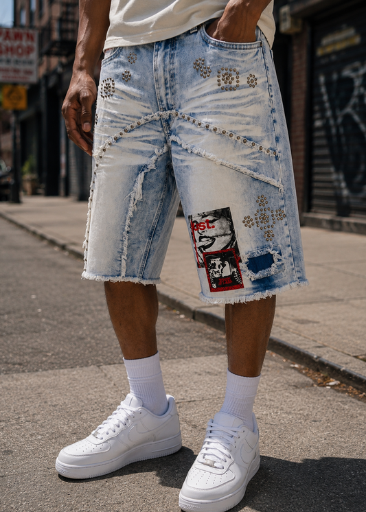 M671 Dolore Pain Denim Shorts - Light Wash (NOT SOLD SEPARATELY - Add M471 to your Cart)