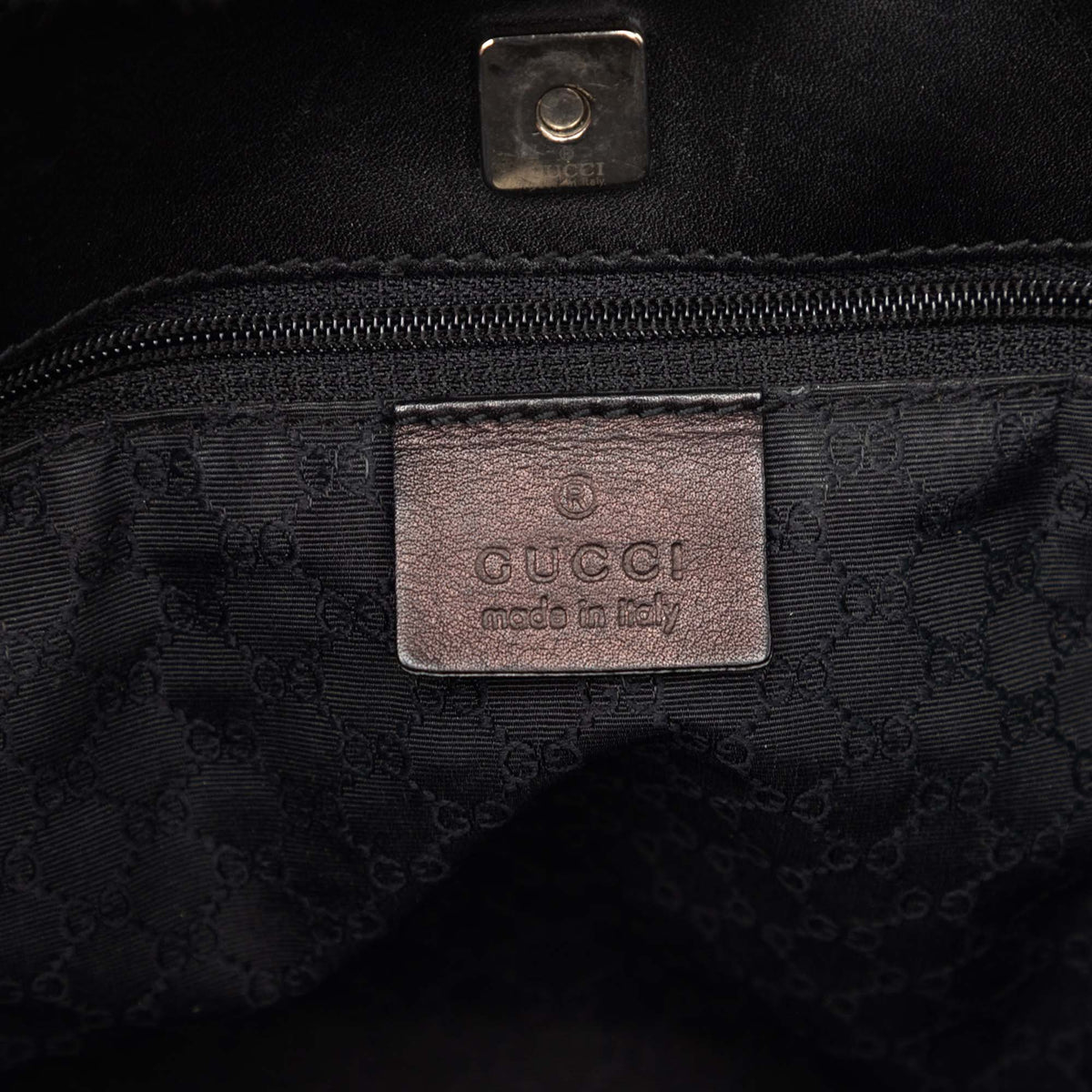 Tote Bag Denim Web Black (Pre-Owned)