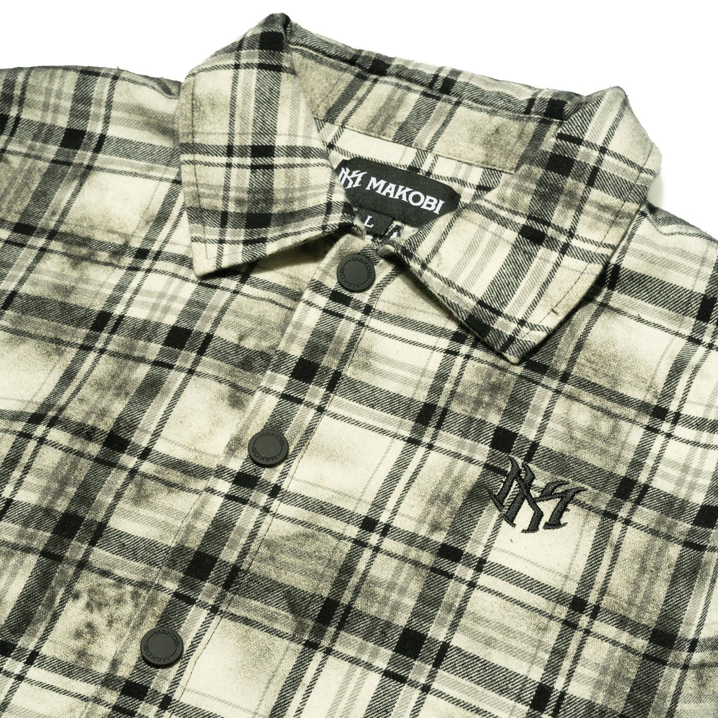 M838 Tesoro Plaid Shirt - Black