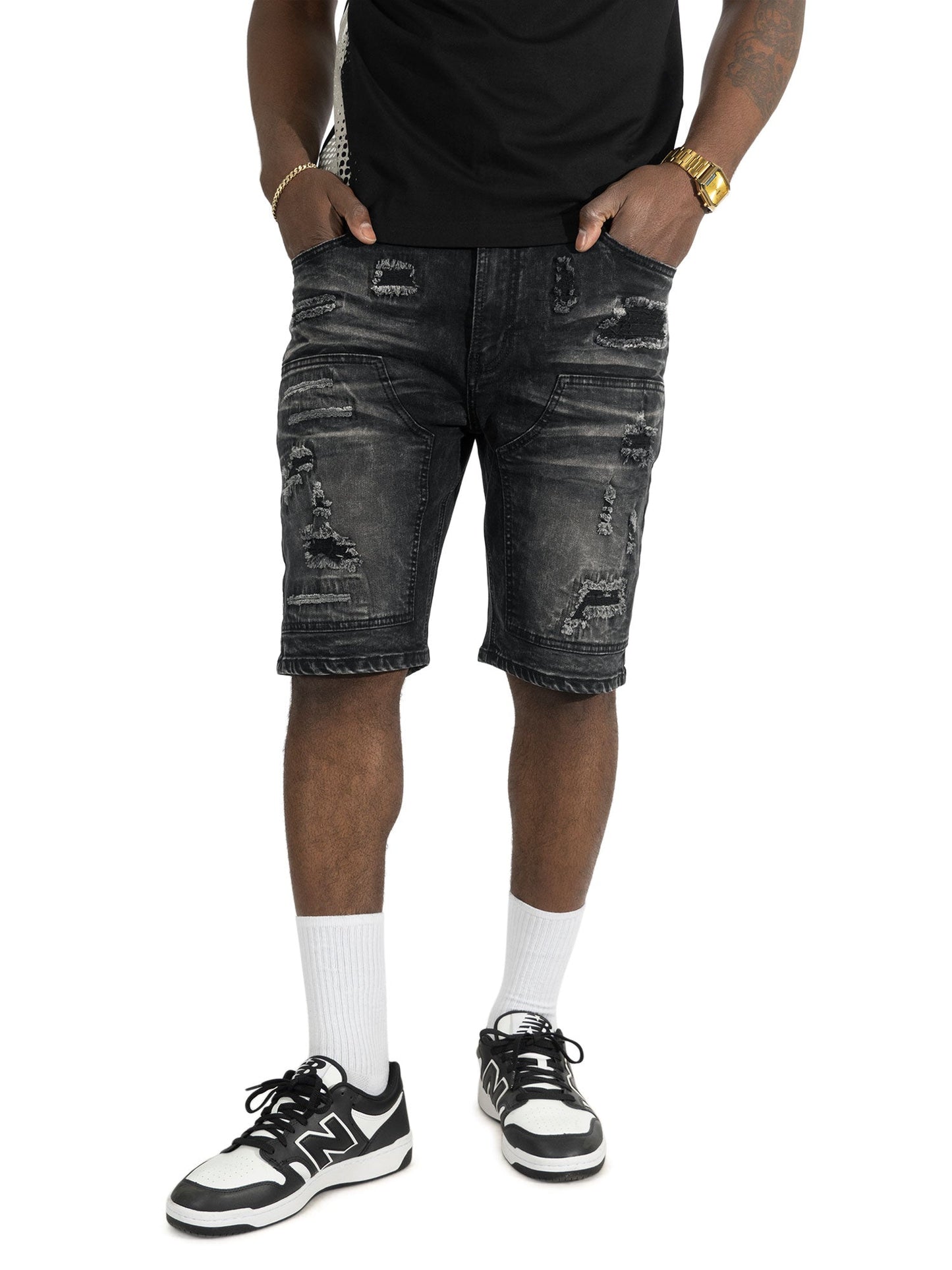 Denim Shorts | M904 Prego Jorts - Black Wash