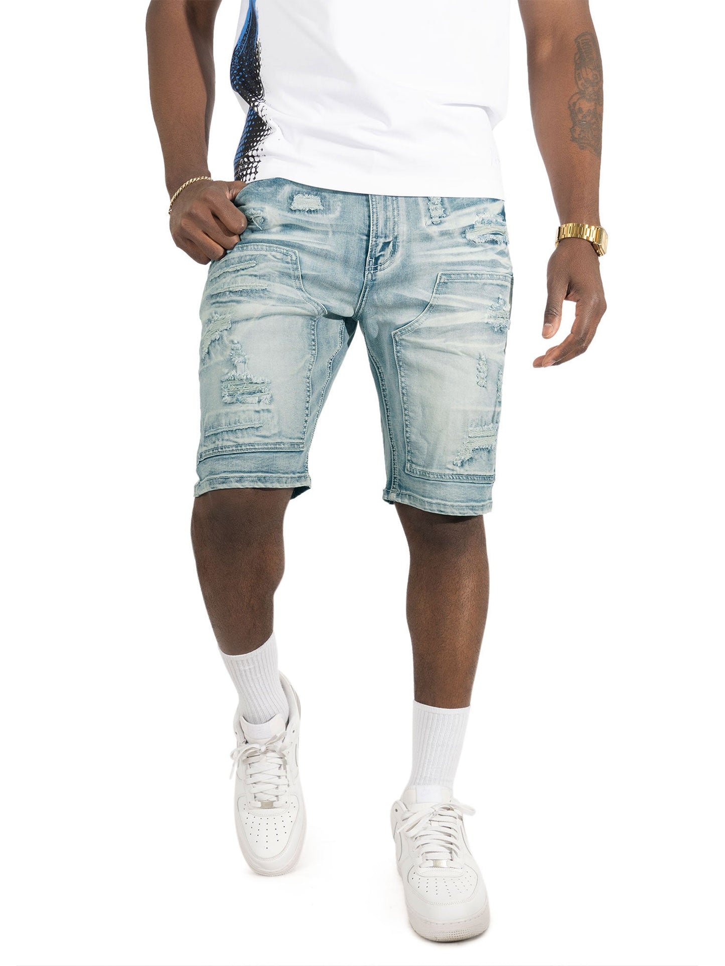Denim Shorts | M904 Prego Jorts - Light Wash
