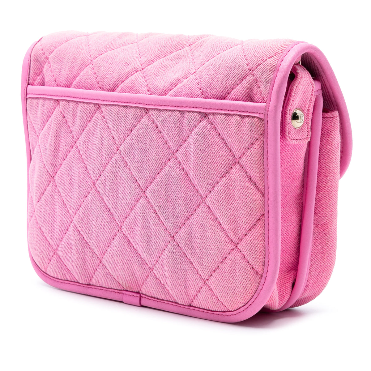 Chanel Messenger Bag Quilted Denim, view 2